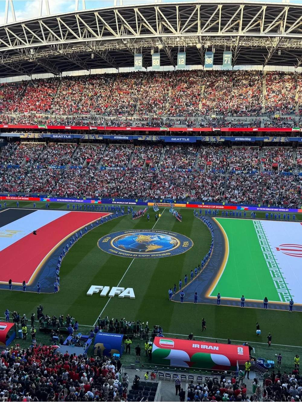 Egypt vs Iran exclusive match split scarf World Cup Seattle Stadium 2026